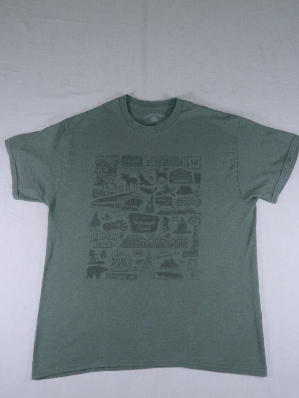 Chowdaheadz Washington State Graphic T Shirt L Pacific Northwest PNW Outdoor